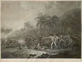 Francesco Bartolozzi, William Byrne & after John Webber, THE DEATH OF CAPTAIN COOK 1784, 1784, engraving
