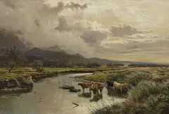 Sidney Percy, THE ARTRO AT LLANBEDR 1885, 1885, oil on canvas