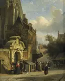 Cornelis Springer, UTRECHT 1848, 1848, oil on canvas on panel