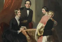 (FAMILY PORTRAIT) by Constantin Mueller, oil on canvas, offered Jun 2013