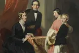 Constantin Mueller, (FAMILY PORTRAIT), oil on canvas