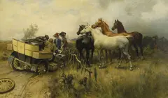 Alfred Strutt, “THEY'LL WANT US AGAIN” (1905), 1905, oil on canvas
