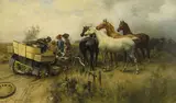 Alfred Strutt, “THEY'LL WANT US AGAIN” (1905), 1905, oil on canvas