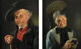 Albert Wagner, (PAIR OF PORTRAITS), oil on panel