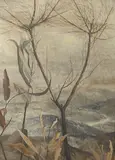 Freda Robertshaw, EARLY MORNING MISTS, MERYLA, oil on composition board