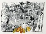 GARDEN IN SANUR (BALI) (1980) by Brett Whiteley, 1980, screenprint with offset lithography, sold Jun 2013