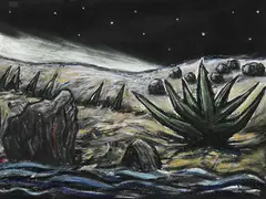 Peter Booth, DRAWING (STARS AND RIVER) 2000, 2000, pastel on paper