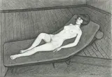 John Brack, LITTLE YELLOW NUDE (STUDY FOR LITTLE YELLOW GIRL) 1966