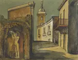 Jeffrey Smart, STREET IN BARANO 1950