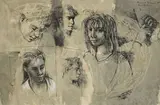 Donald Friend, HEAD STUDIES 1950