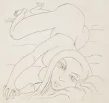 Brett Whiteley, ANNA - WOMAN ON A BED (1977), 1977, etching