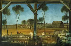 SHEARER'S DREAM 1975 by Pro Hart, 1975, oil on canvas, offered Jun 2013