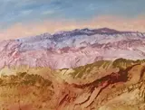 CENTRAL AUSTRALIA 1982 by Sidney Nolan, 1982, synthetic polymer paint on composition board, sold Jun 2013