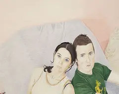 CATH AND MATT (2003) by Sean Meliak, 2003, gouache on paper, offered Jun 2013