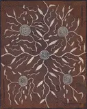 Tim Leura Tjapaltjarri, YAM DREAMING (VERSION 1) (1972), 1972, natural earth pigments and bondcrete on composition board