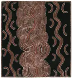 Long Jack Phillipus Tjakamarra, SNAKE DREAMING (1972), 1972, natural earth pigments and bondcrete on composition board
