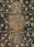 Tim Leura Tjapaltjarri, EURO DREAMING (1973), 1973, synthetic polymer paint on artist board