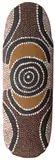 Billy Stockman Tjapaltjarri, ALPAR (COOLAMON) (1974), 1974, synthetic polymer paint and natural earth pigments on carved softwood