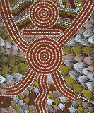Kaapa Tjampitjinpa, UNTITLED (1973), 1973, synthetic polymer paint on artist board