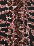 Long Jack Phillipus Tjakamarra, SNAKE DREAMING (1973), 1973, synthetic polymer paint on artist board
