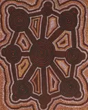 Uta Uta Tjangala, OLD MAN STORY (1973-1974), 1973-1974, synthetic polymer paint on artist board