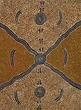 David Corby Tjapaltjarri, WALLABY STORY (1974), 1974, synthetic polymer paint on artist board