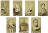 John McGarrigle, STUDIO PORTRAITS OF MAORI (CARTE DE VISTE PHOTOGRAPHS) (1870s), albumen print
