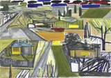 Ken Whisson, OUTER SUBURB OF MELBOURNE UNDER RAIN 1994