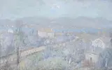 Lloyd Rees, SYDNEY - THE SOURCE 1973, 1973, oil on canvas