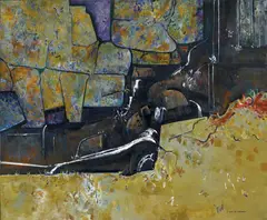 Fred Williams, POOL AT AGNES FALLS (1981), 1981, oil on canvas