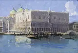 THE DOGE'S PALACE (1908) by Arthur Streeton, 1908, oil on canvas, sold May 2013