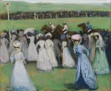 Charles Conder, (ELEGANTS AT A HORSE RACE)