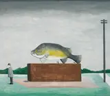 Noel McKenna, BIG MURRAY COD, WAGGA WAGGA NSW 2004, 2004, enamel on board