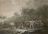 Francesco Bartolozzi, William Byrne & after John Webber, THE DEATH OF CAPTAIN COOK 1784, 1784, engraving