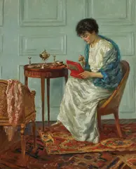 Rupert Bunny, LA CASSETTE THE CASKET (1916), 1916, oil on canvas