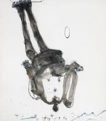 SWINGING MONKEY I 1982 by John Olsen, 1982, watercolour and pastel, offered Nov 2012