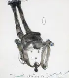 SWINGING MONKEY I 1982 by John Olsen, 1982, watercolour and pastel, offered Nov 2012