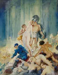CRESSID IMPERATRIX 1929 by Norman Lindsay, 1929, watercolour on paper, sold Nov 2012