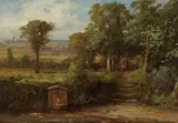 Louis Buvelot, LOOKING TO KNOX CHURCH, MELBOURNE 1878