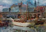 Frederick McCubbin, LITTLE DOCK, YARRA RIVER, MELBOURNE