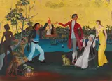 Donald Friend, THE ARRIVAL OF THE FIRST RABBIT