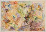 Bernard Schultze, Auktion 329, Los 907, 1989, Aquarell auf ZANDERS PAROLE (Trockenstempel)