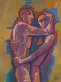 Auktion 411, Los 37 by Karl Hofer, 1951, Öl auf Leinwand, sold May 2018
