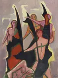 Auktion 329, Los 50 by Karl Hofer, 1954, Öl auf Leinwand, sold Nov 2013