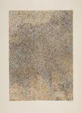 Mark Tobey, Auktion 329, Los 953, 1971, Farblithographie auf chamoisfarbenem ARCHES FRANCE (Wasserzeichen)