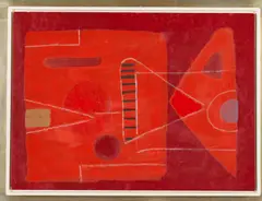 Auktion 329, Los 3 by Max Ackermann, 1970, Mischtechnik auf Karton, sold Nov 2013