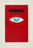 Thomas Schütte, "Sei wachsam!", 1988, Farblinolschnitt auf festem Papier