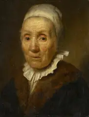 Paulus Lesire, Rembrandt-Schule. Bildnis einer alten Frau, Öl auf Holz