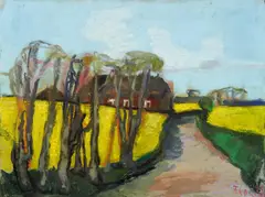Auktion 329, Los 277 by Klaus Fußmann, 1995, Pastell auf Maschinenbütten, sold Nov 2013