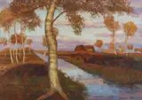 Otto Modersohn, Herbst im Moor, Um 1930, Öl auf Leinwand